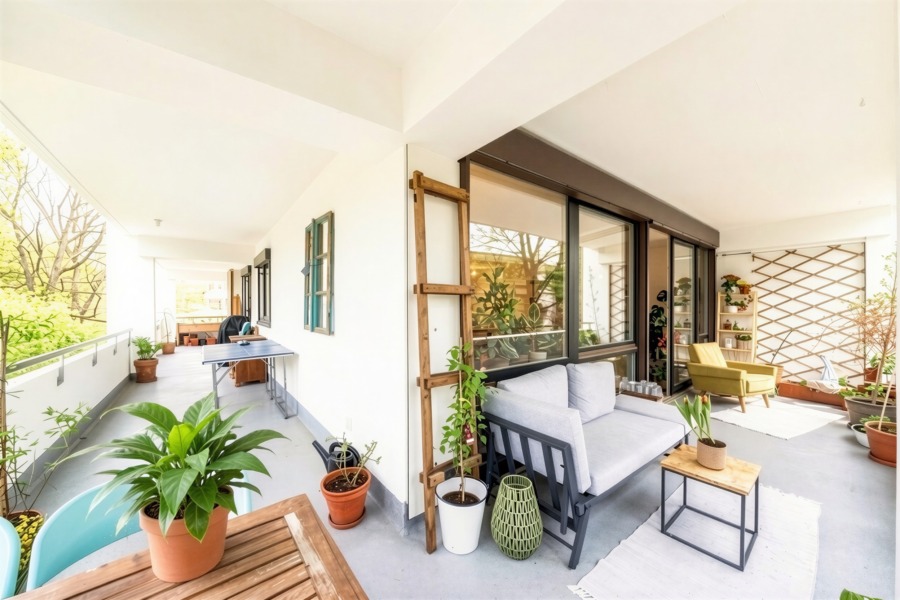 Balkon (40 qm)