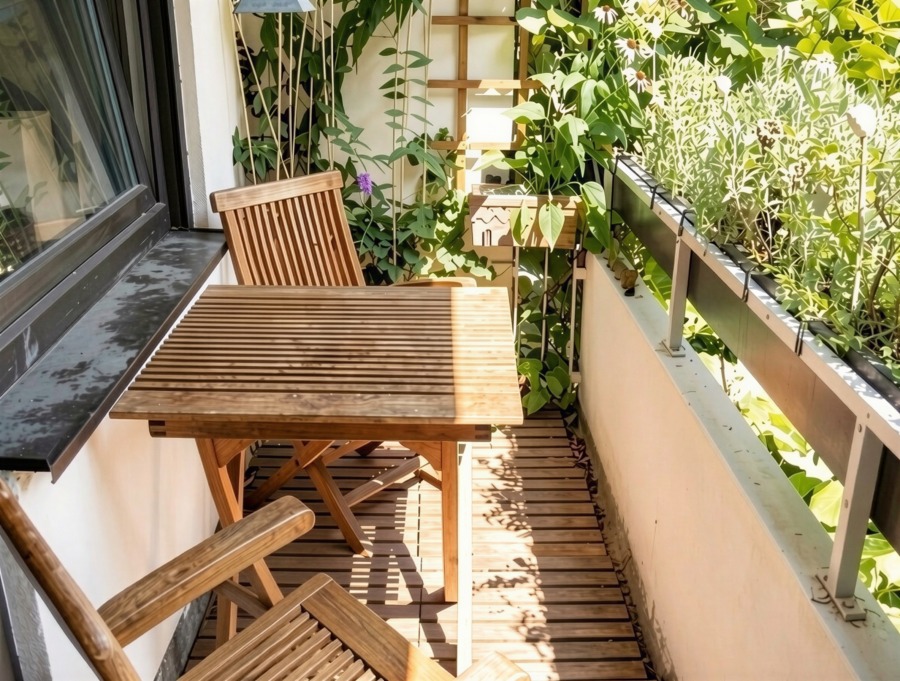 Süd-Ost -Balkon